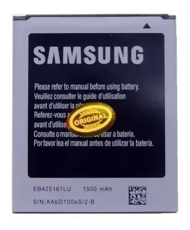 Bateria Pila Samsung Mini S3 I8190 I8200 Ace 2 3 Pines Nueva