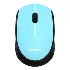 Mouse Inalámbrico Usb Netmak Optimize Edge M680 Color Celeste