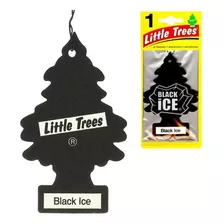 Little Trees Retangulo Aromatizante Cheirinho Carro 1 Black Ice Top