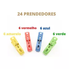 Kit 48 Prendedores De Roupas De Plástico Pregador De Varal