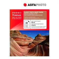 Papel Fotográfico A4 High Glossy Agfa Premium 210gr 20h Caba