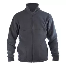 Campera Abrigo Polar Anti Pilling Uniformes Gris