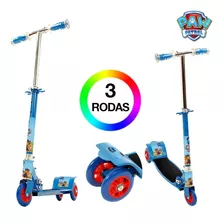 Patinete Infantil De 3 Rodas Paw Patrol Radical De Menino