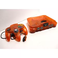 Nintendo 64 Tangerina Série Sabores - 100% Original - Perfeito Funcionamento - Raríssimo