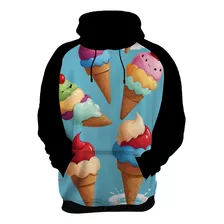 Moletom Casaco Blusa Estampa Sorvetes Sorvetinhos Verão 5