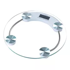Balanza Vidrio Templado 120kg Pesa De Baño Personal Digital Color Transparente