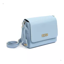 Bolsa Feminina Lateral E Transversal Regulável Selten Cor Azul-claro