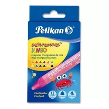 Crayon Pelikan 50601220 Triangular Jumbo C12 Pzas /v