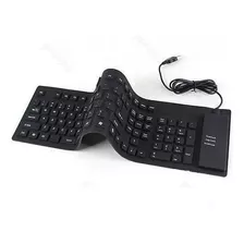 Teclado Flexível De Silicone Usb Dobrável Notebook Pc Com Nf