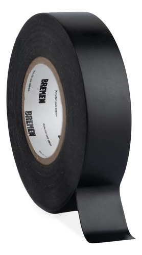 Cinta Aisladora Autoextinguible Bremen 19mm X 18 Mts X 10 Un Negro 8818 - Negra