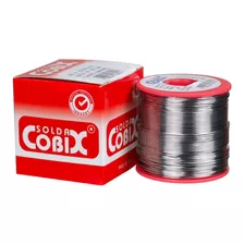 Solda Estanho Fluxo Cobix 500g Laranja 0,5mm 63x37 