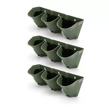 Macetas Plasticas Balcon Patio Pared Jardin Vertical X3 Sm