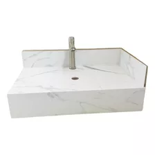 Pia Bancada De Porcelanato 60x40cm Carrara