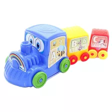 Brinquedo Educativo Infantil Trem C/ 3 Vagões Didaticos