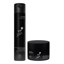 Kit Shampoo Cabelos Pretos Tonalizante Max Black Dokmos