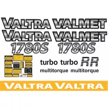 Kit Completo Adesivos Compatível Trator Valtra 1780s Turbo 
