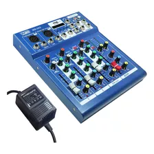 Vidpro Mx-042 Mezclador De Audio Profesional De 4 Canales Y