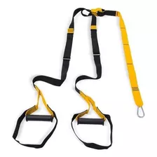 Fita Suspensao Funcional Tipo Trx Exercício Kit Be Stronger Cor Preto/amarelo