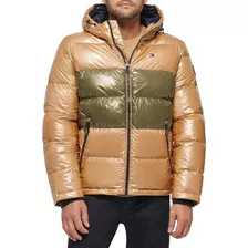 Casaca Tommy Hilfiger Hooded Puffer - Caqui 