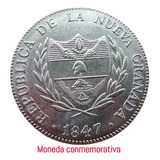Moneda República De La Nueva Granada 8 Reales Colombia 1.847