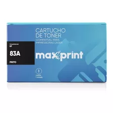 Cartucho De Toner Maxprint 83a Preto Novo