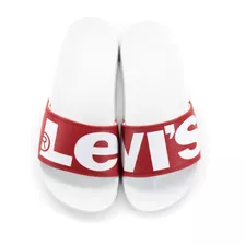 Sandalia Casual Para Dama Levis June Rojo/blanco L121181