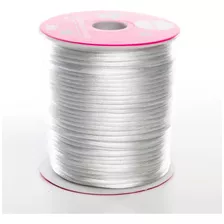 Cola De Rata 2mm Rollo 100 Metros Diferentes Colores 1pz Color Blanco