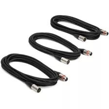 Cable Para Micrófono: Samson Mc18 - Cable De Micrófono (3 Un