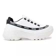 Tenis Branco Feminino Chunky Dad Blogueira Sneaker Flatform