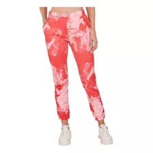 Calça Onbongo Feminina Moletom Tie Dye Vermelha Mescla Onbon