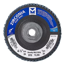  342h024 Zirconia Flap Disc Type 29 4 1 2 X 5 8 11 Grit...