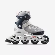Patines Fitness Fit 3 Niños Gris Abisal Oxelo