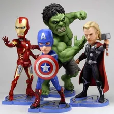 Neca Avengers Headknock - Iron Man-capitão América-thor-hulk