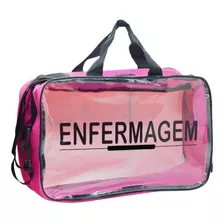 Bolsa Enfermagem Personalizada Academica Estagio Cor Rosa/transparente