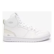 Tenis Lacoste L001 Mid De Piel Premium Blancos Para Hombre