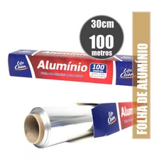 Papel Ou Folha De Alumínio Em Rolo Life Clean 30cm X 100m