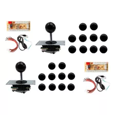 20 Botões + 2x Joystick Tipo Sanwa + Placa Zero Delay Arcade