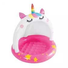 Piscina Infantil Intex Unicornio Con Parasol 1-3 Años