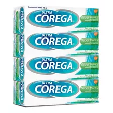 4un Creme Fixador Ultra Corega Menta 40g - Frete Grátis