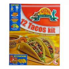 12 Tacos Mexicanos Kit Com Tempero E Molho Importado