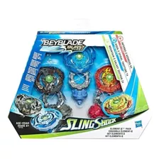 Beyblade Burst Turbo Sling Shock Kit Elemento X E6780 Hasbro