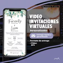 Video Tarjeta Invitación Virtual Personalizada Whatsapp