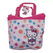 Bolso Grande Playa O Gimnasio Niñas Hello Kitty Tela Y Pvc