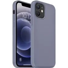 Ouxul Compatible Con iPhone 12 Mini Case Liquid Silicone Ge