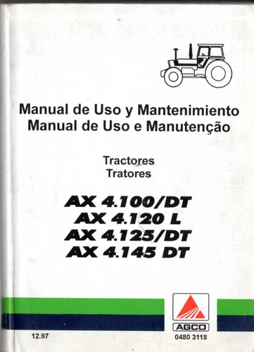 Manual Deutz Ax 4.100/4.120/4.125/4.140/4.145 Usuario