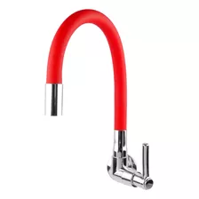 Torneira Color Luxo Cano De Silicone Flexível Parede C-66