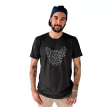 Playera Navidad - Hombre - Luces Con Forma De Perro