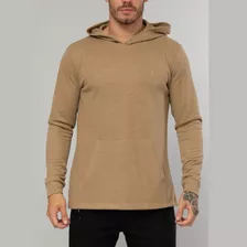 Casaco Red Feather Masculina Trico Hood Mocha