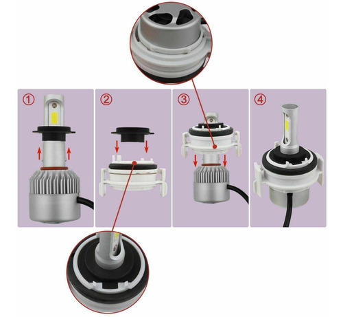 Adaptador Para Luces H7 De Halgeno Bmw E46 / 2 Piezas Foto 5