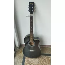 Guitarra Acustica Excelente+funda+cejilla+repuesto Cuerdas